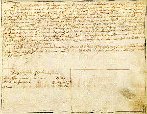 Portuguese fort in Persian Gulf: Coriate and Cidabo, text.